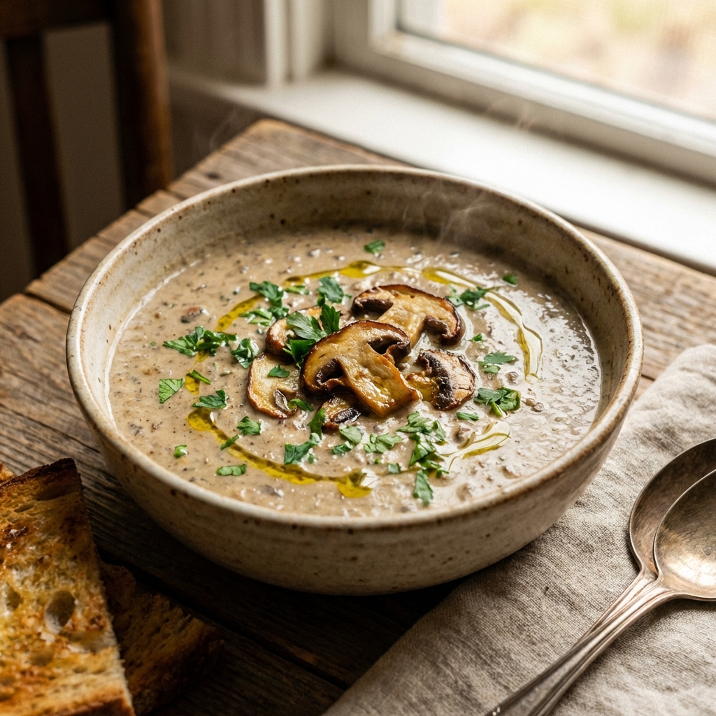Kremalı Mantar Çorbası